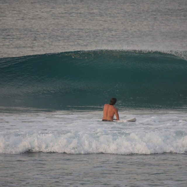 Surf coaching session at Santa Teresa